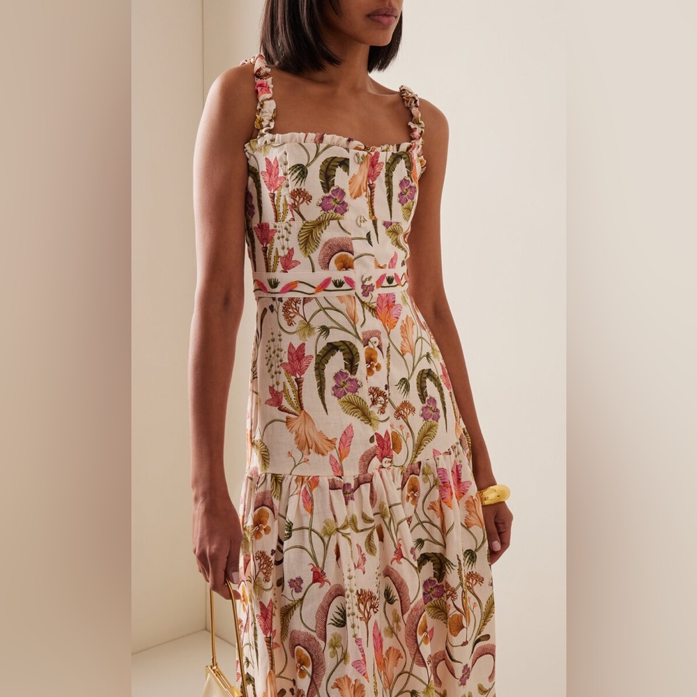 Agua Bendita Multicolor Floral Dress size small